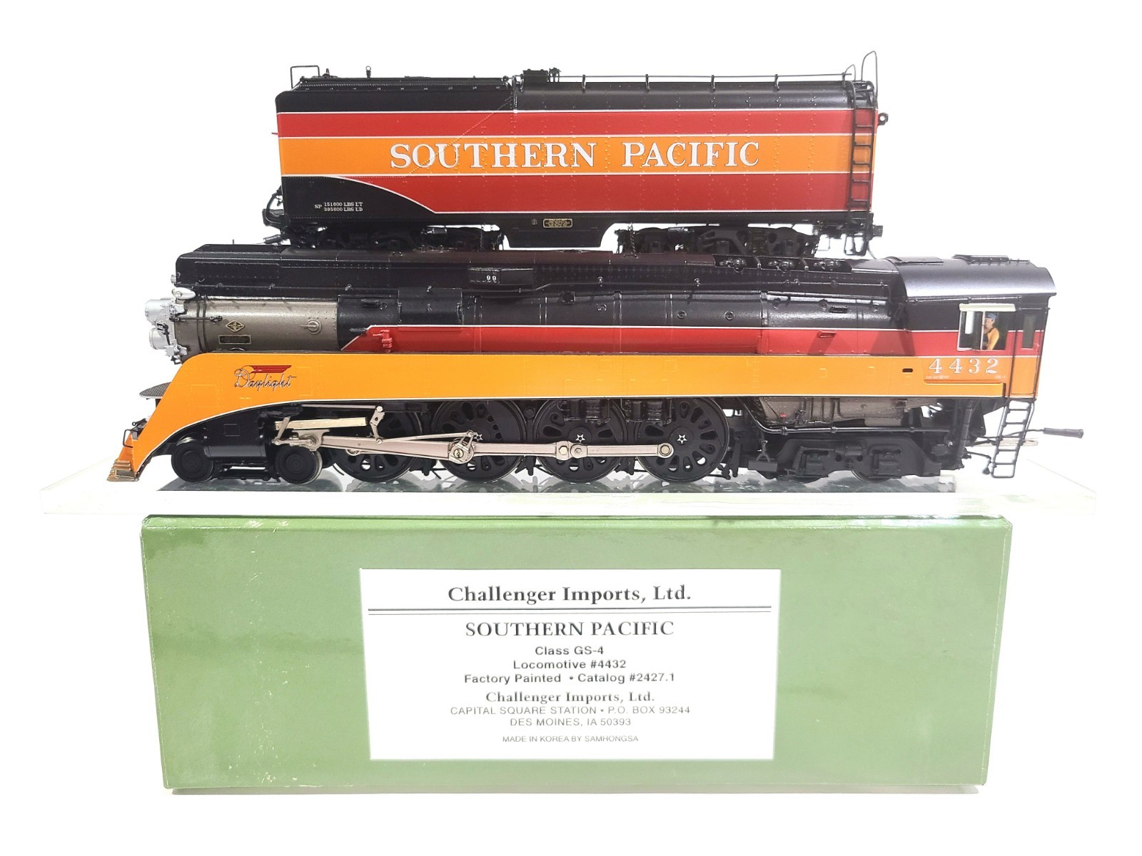 Challenger CIL Samhongsa SP GS-4 4-8-4 Southern Pacific #4432 HO Brass #2427.1