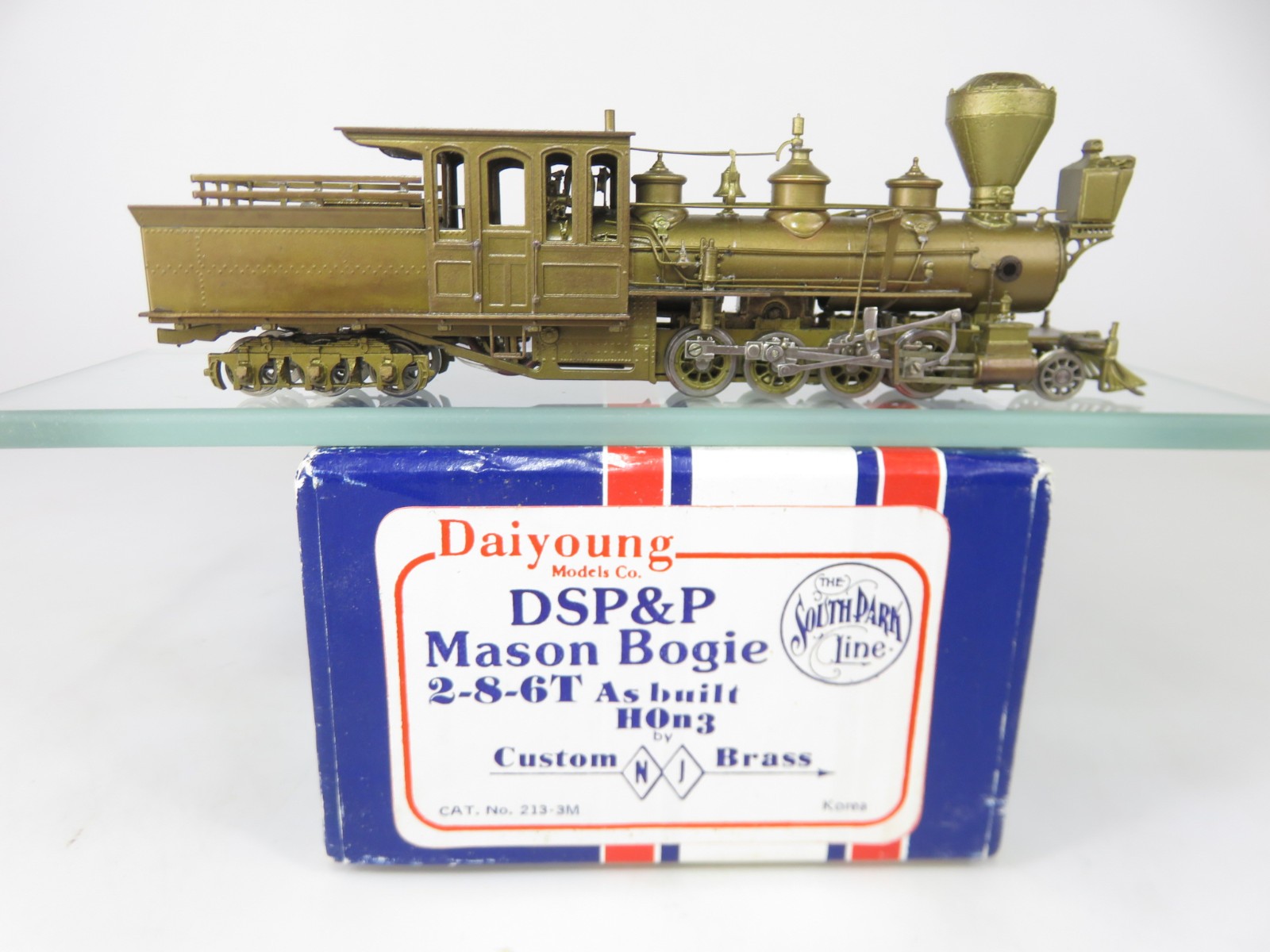 NJ Custom Brass ST213-3M HOn3 DSP&P Mason Bogie 2-8-6T Steam Locomotive