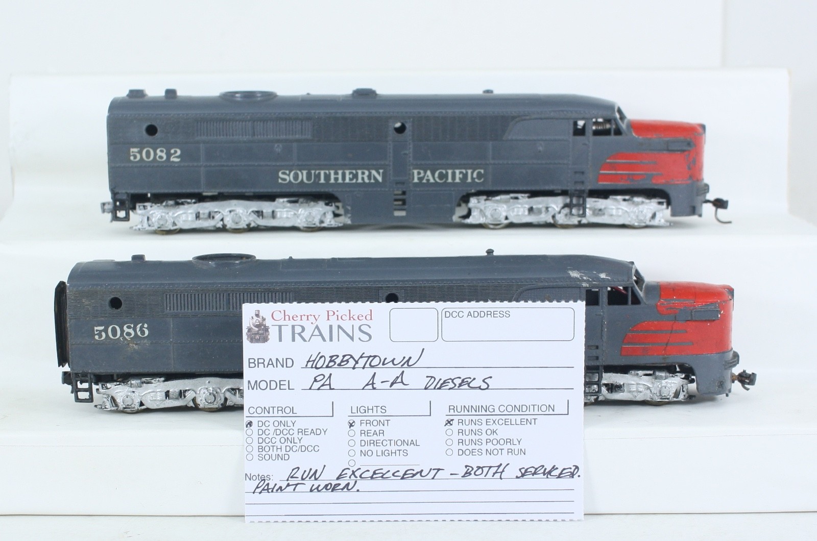 HO Scale Hobbytown of Boston PA A-A Southern Pacific Set 5082 5086