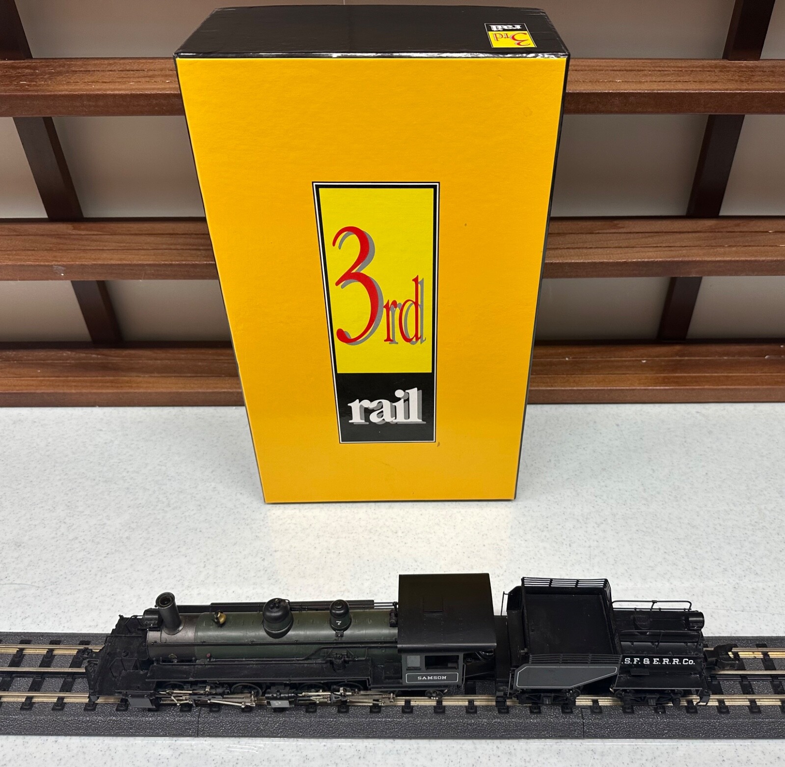 3RD Rail CSF & ERR Samson 2-6-6-2 Steam Engine w/ Tender 3 Rail O Gauge Used