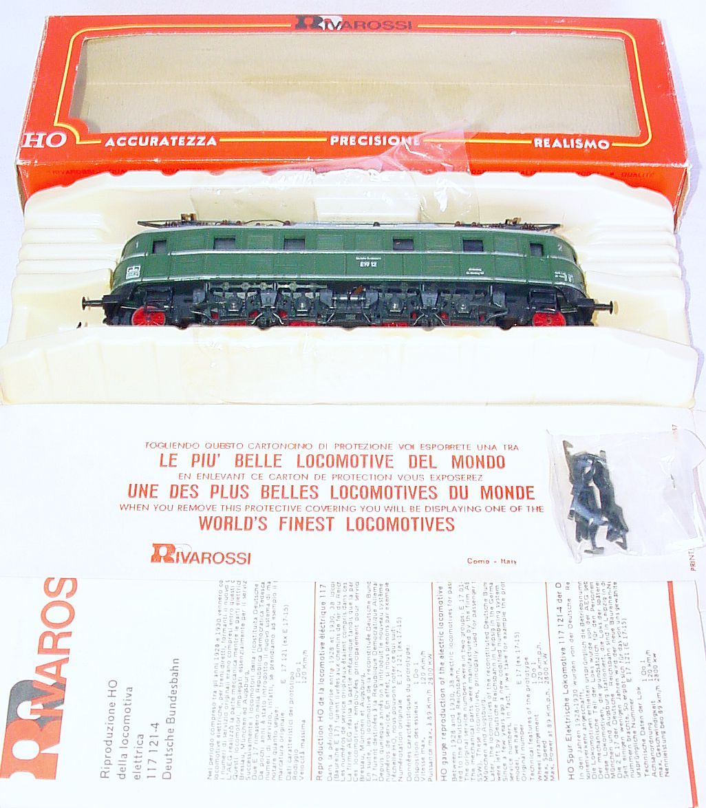 Rivarossi HO 1:87 DB BR E19 Deutsche Bundesbahn Green ELECTRIC LOCOMOTIVE MIB`80