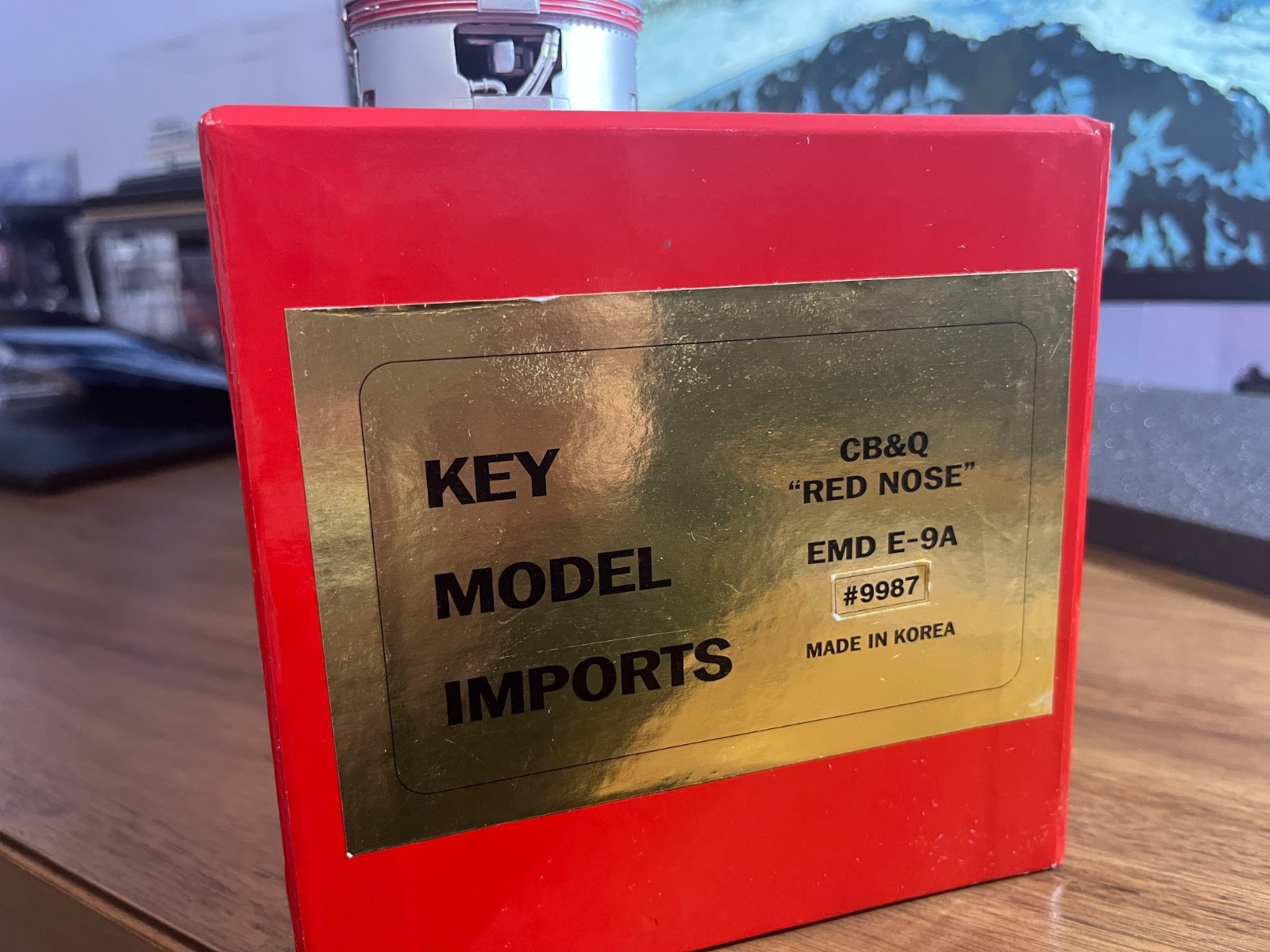 O Scale Brass Key Model Imports Last Run CB&Q EMD Red Nose E-9A #9987