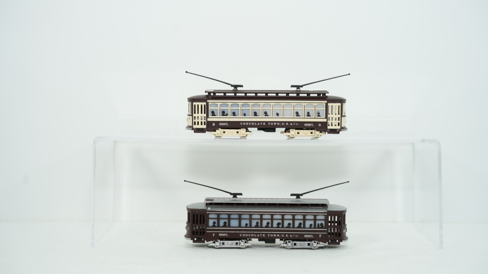 Bachmann HO Scale Hershey Brill Trolley #7 & #9 Item 61037 61039 NEW W14