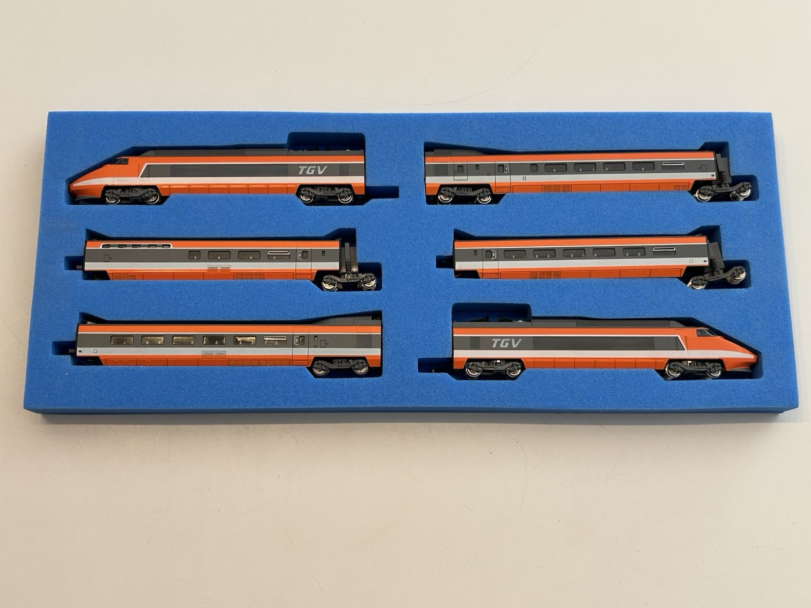 KATO French Railroad TGV S14701 N Scale Bullet Train Japan Used – Very Rare