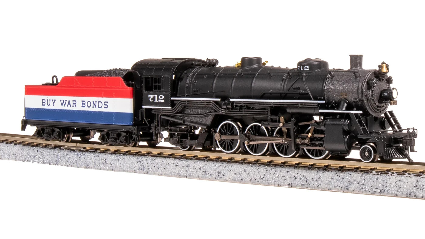 BROADWAY LIMITED 7865 N SCALE USRA Light Mikado War Bonds Paragon4 Sound/DC/DCC