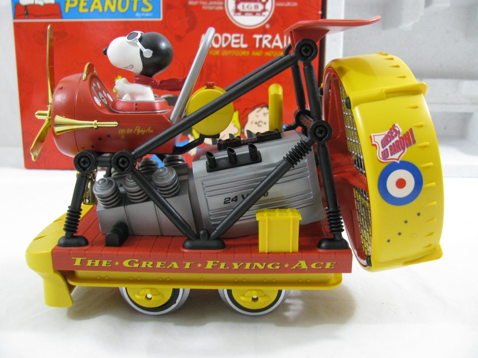 Lehmann LGB G Scale Motorized Peanuts Snoopy Flyer #24020 EX