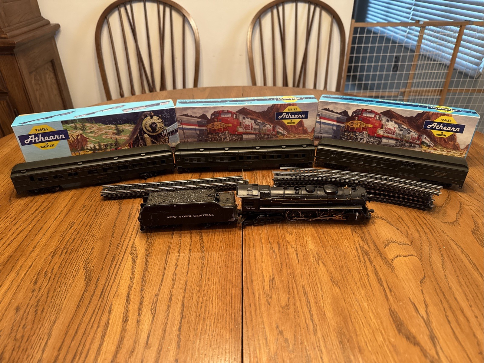 Franklin Mint HO NYC Hudson J3 Locomotive Coal Car 3 Passenger Cars
