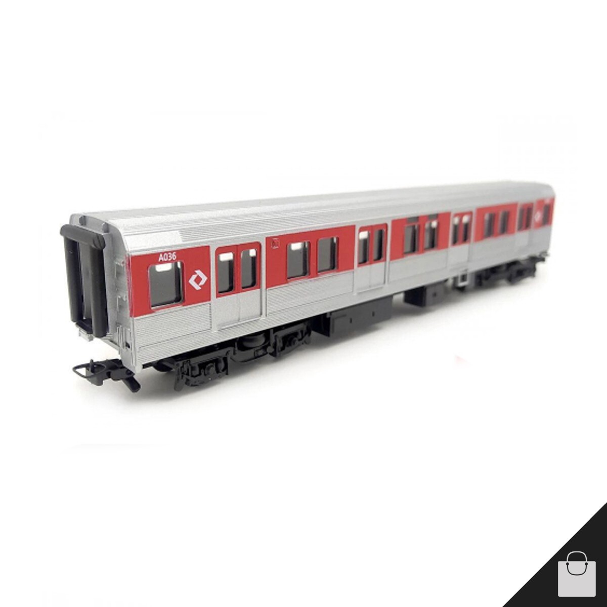Frateschi 6318 CPTM Metropolitan Metro Subway Miniature Train 3 Car Set HO 1:87