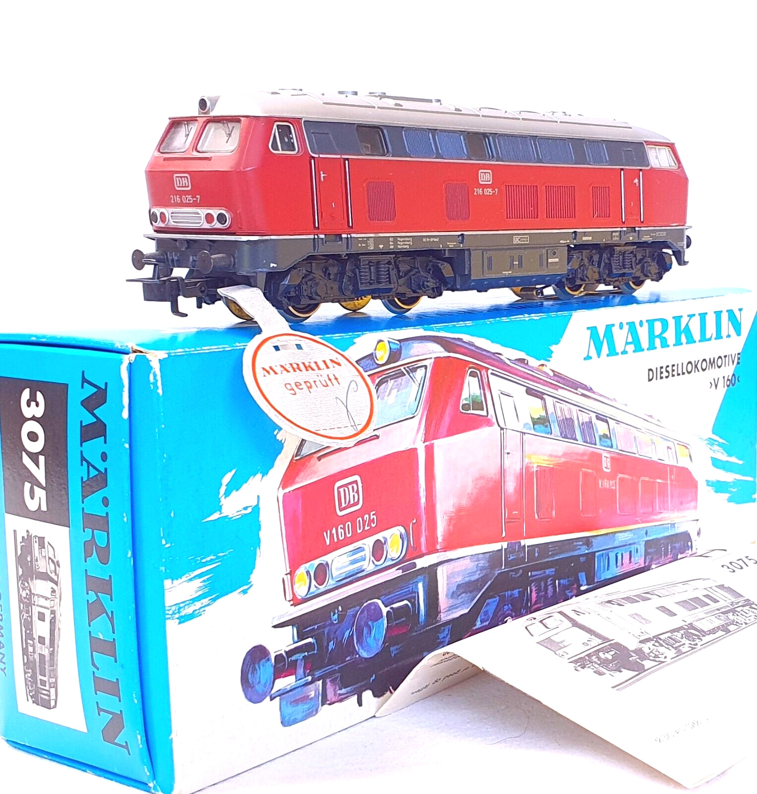 Marklin AC HO 1:87 German DB BR 216 Red DIESEL LOCOMOTIVE MIB`76 1st Box C-9 TOP