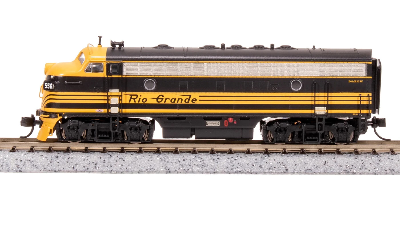 BROADWAY LIMITED 7770 N EMD F7A, DRGW 5564, BLK 3-STRIPE PARAGON4 SOUND/DC/DCC