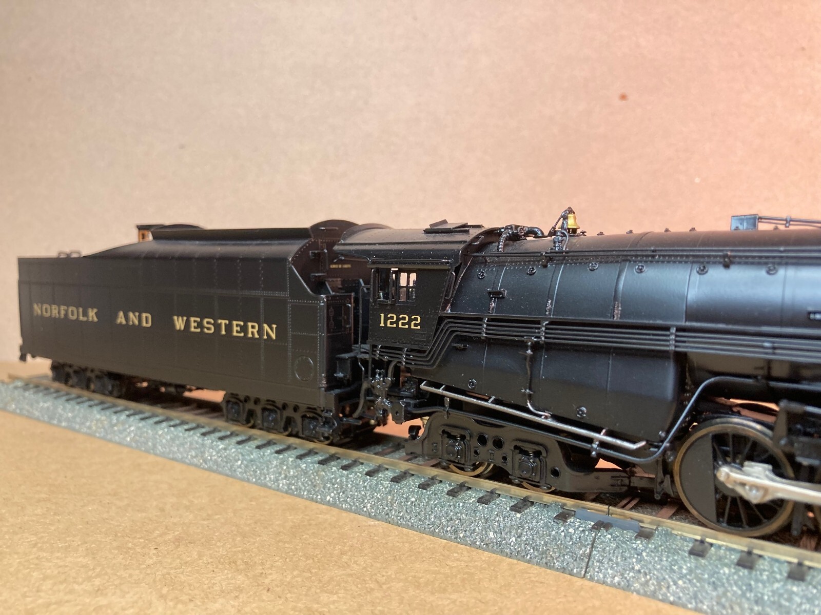 Norfolk & Western 2-6-6-4 Class A Rd #1222, PSC #17094-1 Factory Ptd Brass New