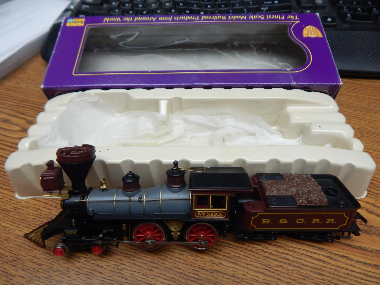 IHC 34009 B&O 4-4-0 OLD TIMER WILLIAM MASON LOCOMOTIVE TESTED & RUNS GREAT USED