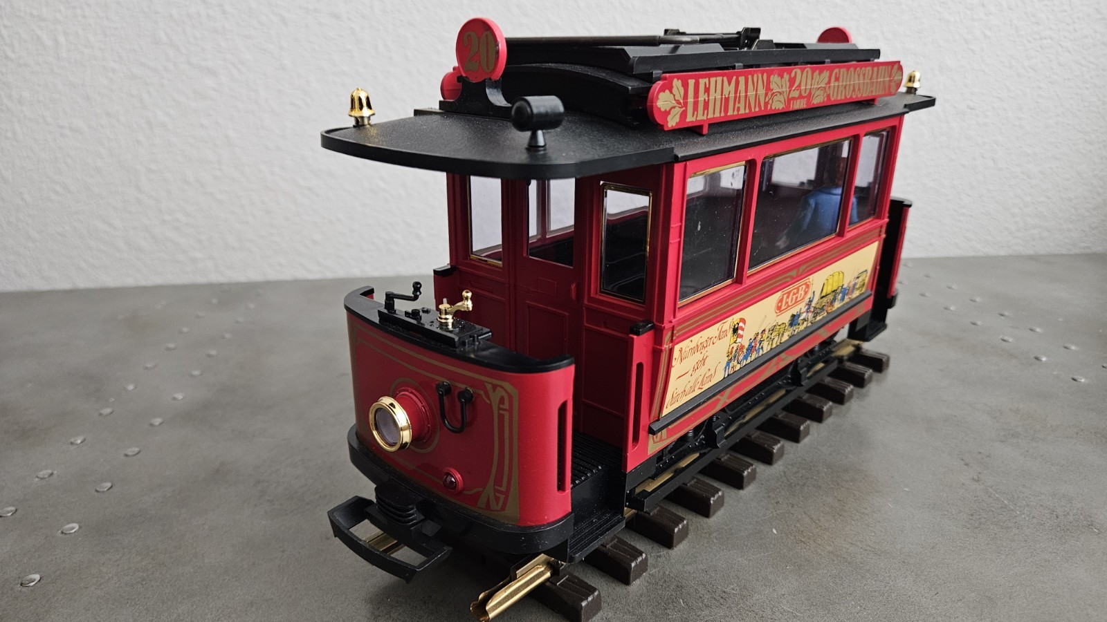 LGB LEHMANN 2030 Anniversary 1968-1988 Trolley Set W/ Box & Papers EX. Condition
