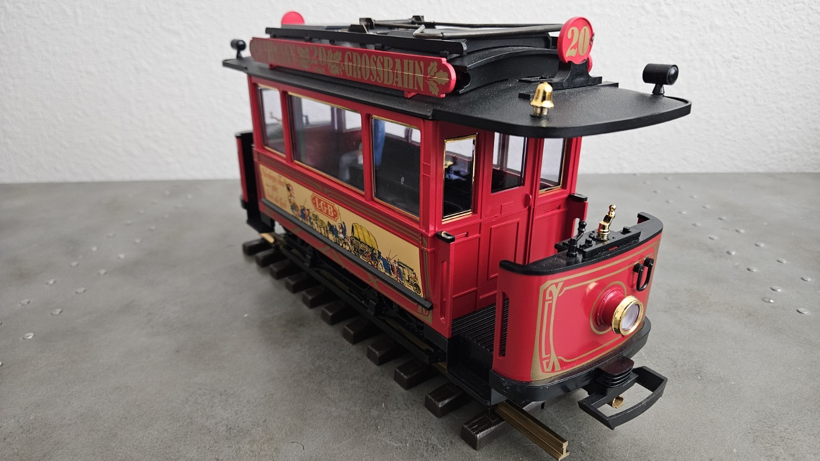 LGB LEHMANN 2030 Anniversary 1968-1988 Trolley Set W/ Box & Papers EX. Condition
