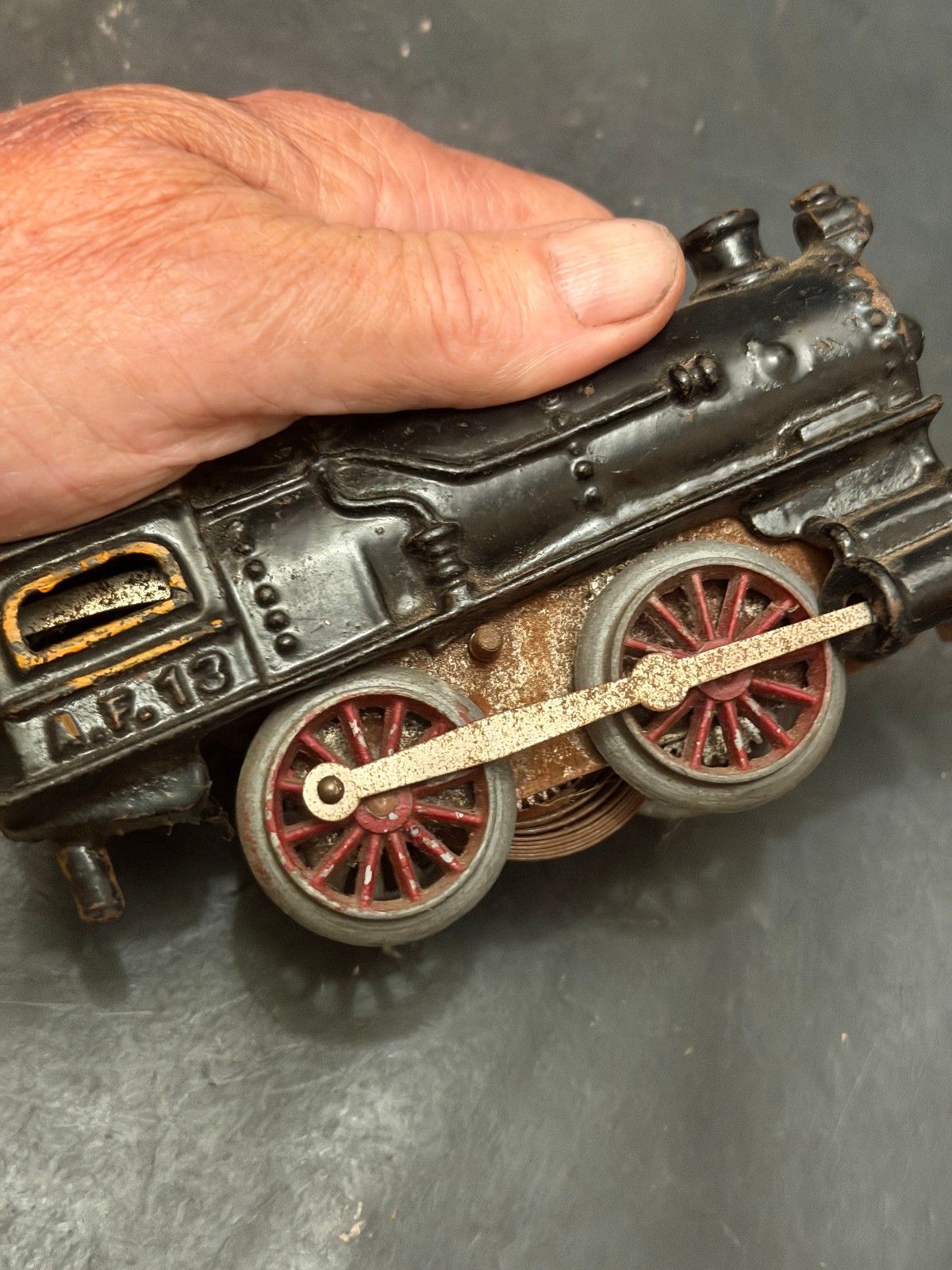 American Flyer A.F. #13 1920-30’s Cast Iron Steam Locomotive O Train restore