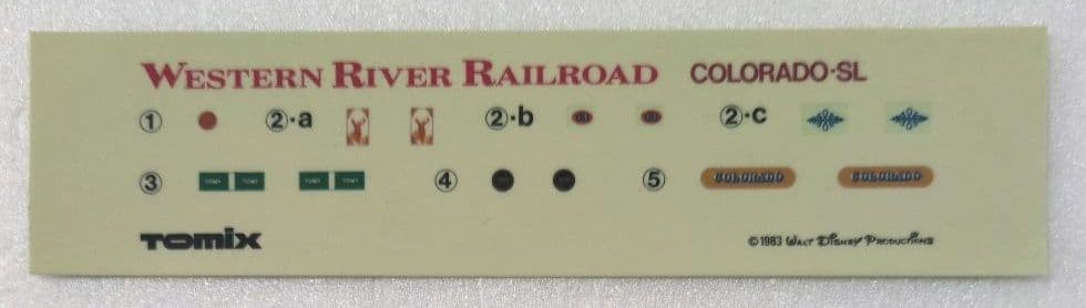 TOMIX Western River Railroad Colorado Steam Locomotive Tokyo Disneyland 1/80