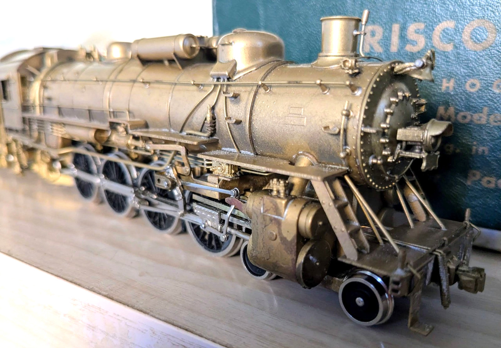 L@@K! *RARE PFM TOBY BRASS FRISCO 4-8-2 STEAM LOCO HO *RUNS G@@D *SUPER NICE!