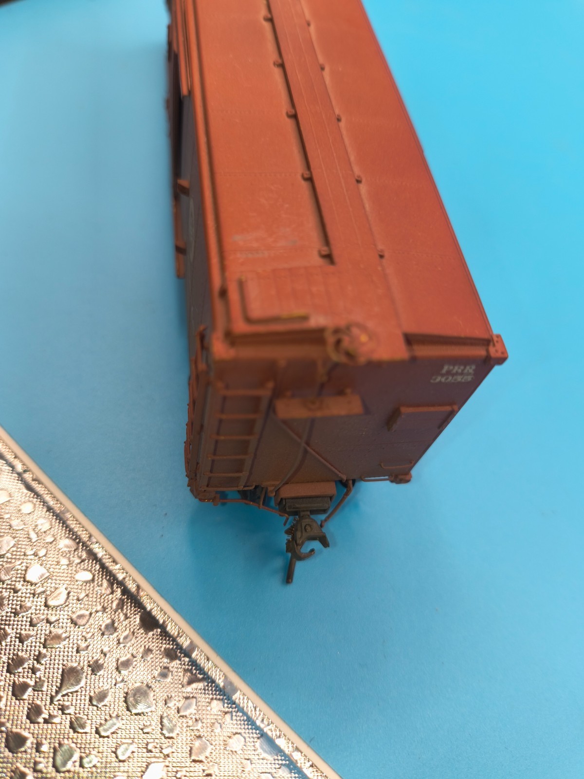 HO BrassBOX CAR PENNSYLVANIAN RAIL ROAD AUTOMOBILES Mastadon Sunset ? Korea