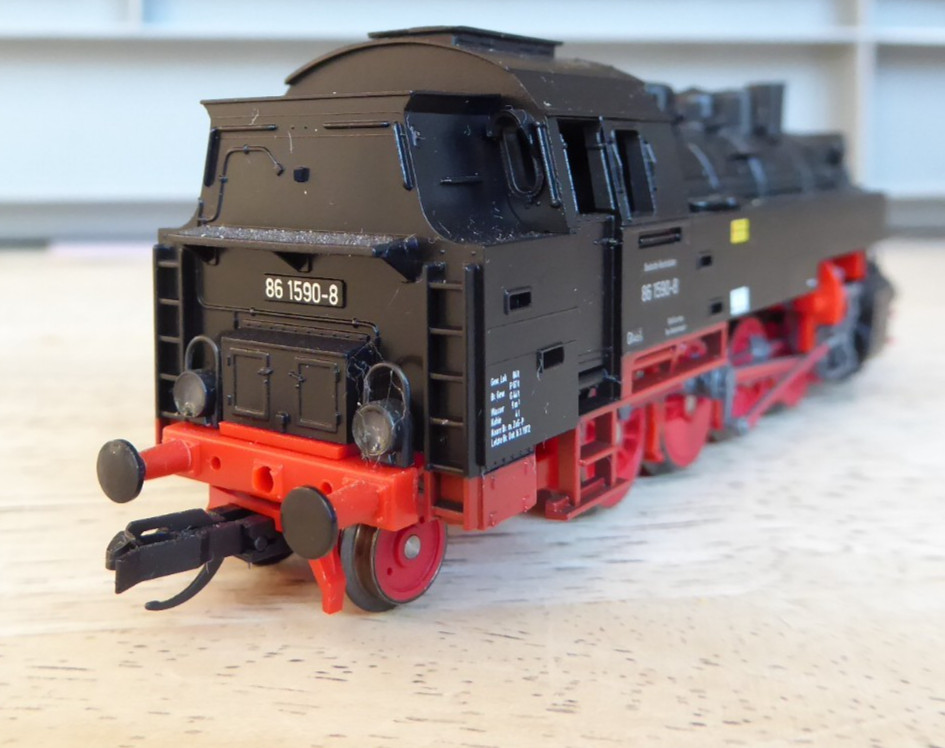 Tillig 02170 TT Steam Locomotive BR 86 1590-8 DR Epoche 4 DSS+LED BW Reichenbach