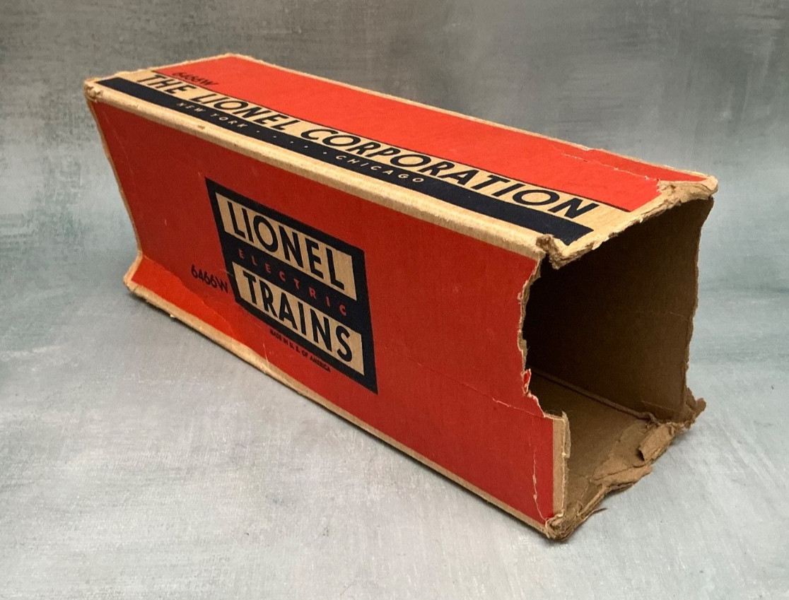 Lionel Trains O Gauge Locomotive 2029 Tender 6466 Instructions/Box Post War