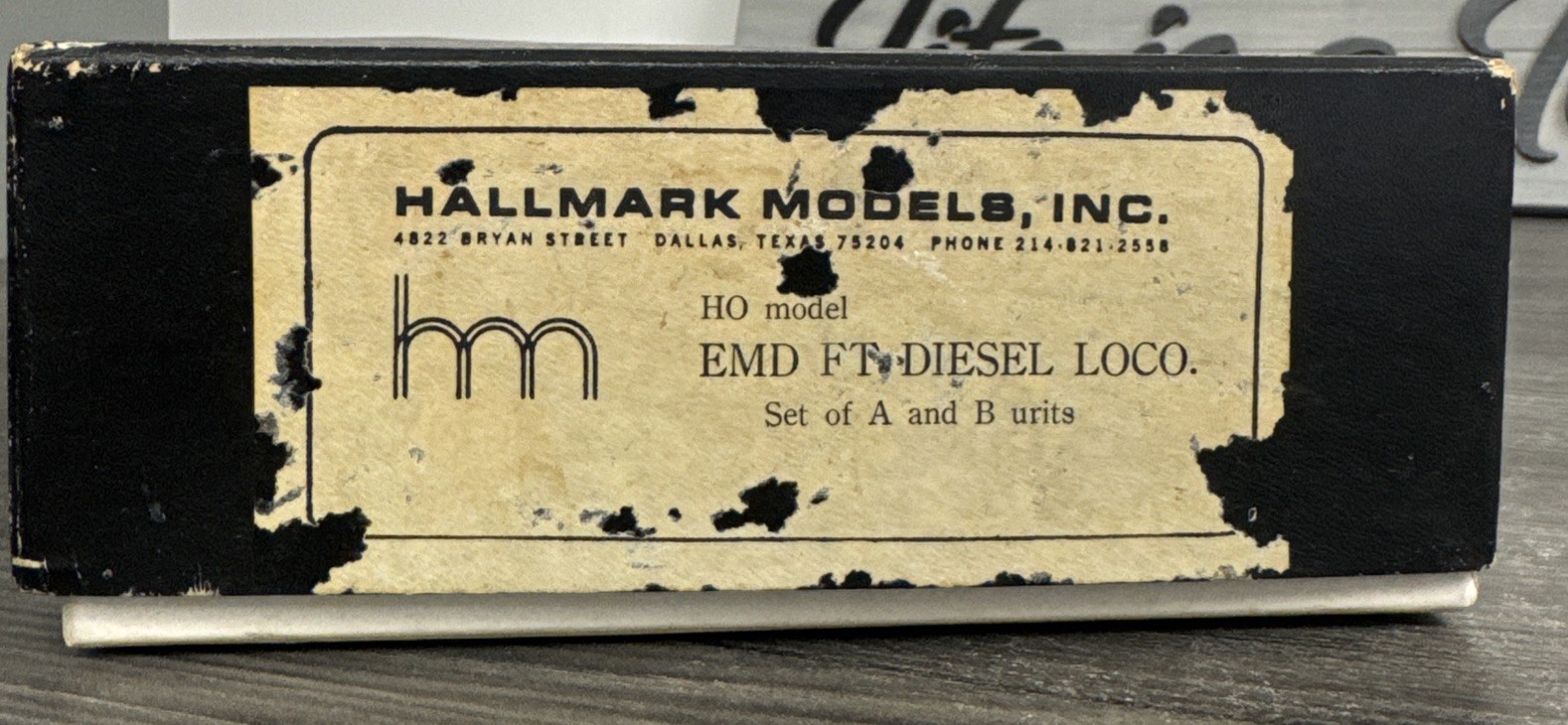 Hallmark Models HO Brass Misc. Roads EMD FT-A&B Diesel Loco – Unpainted/LNIB!