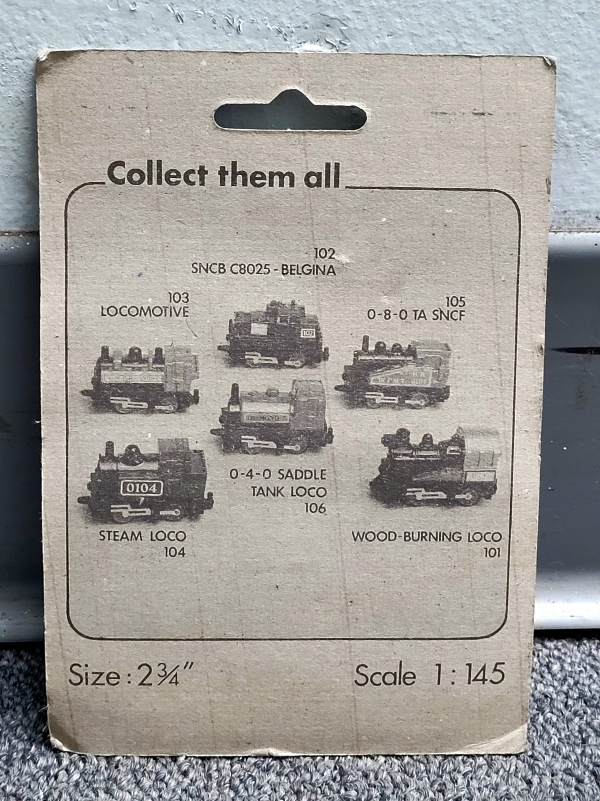 NOS ELMAR SNCB C8025-Belgina Mini Locomotive Diecast Toy Train SEALED! Hong Kong