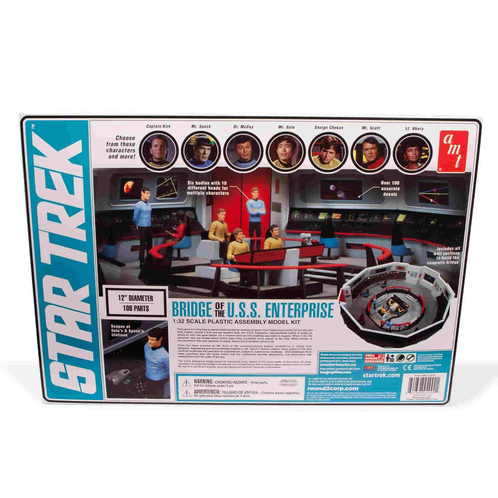 AMT Star Trek U.S.S. Enterprise Bridge 132 AMT1270M Plastics Car/Truck 1/24 1/25