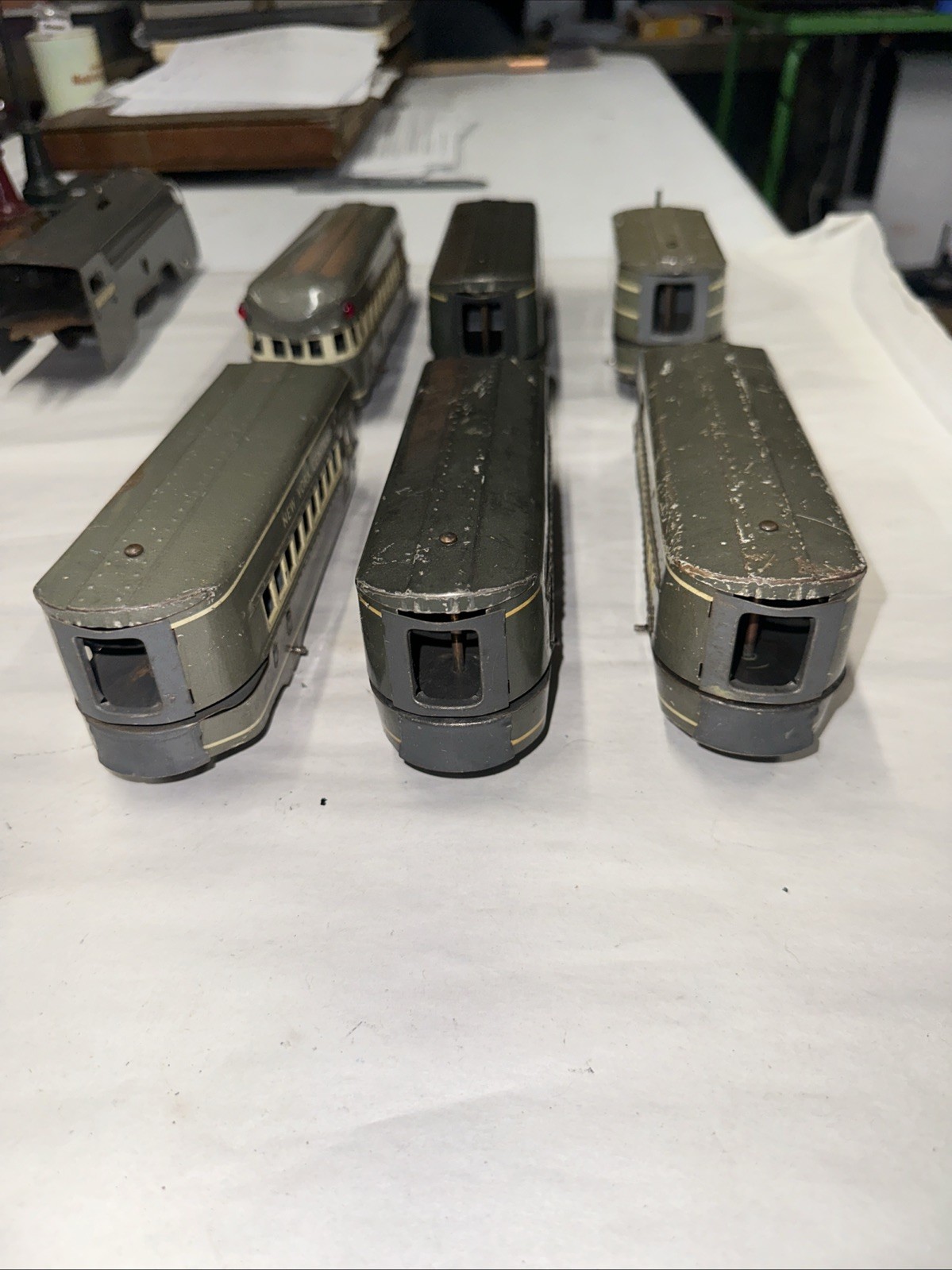 Marx Prewar Mercury NYC Wind Up Train Set Complete O Gauge Tin Litho Works