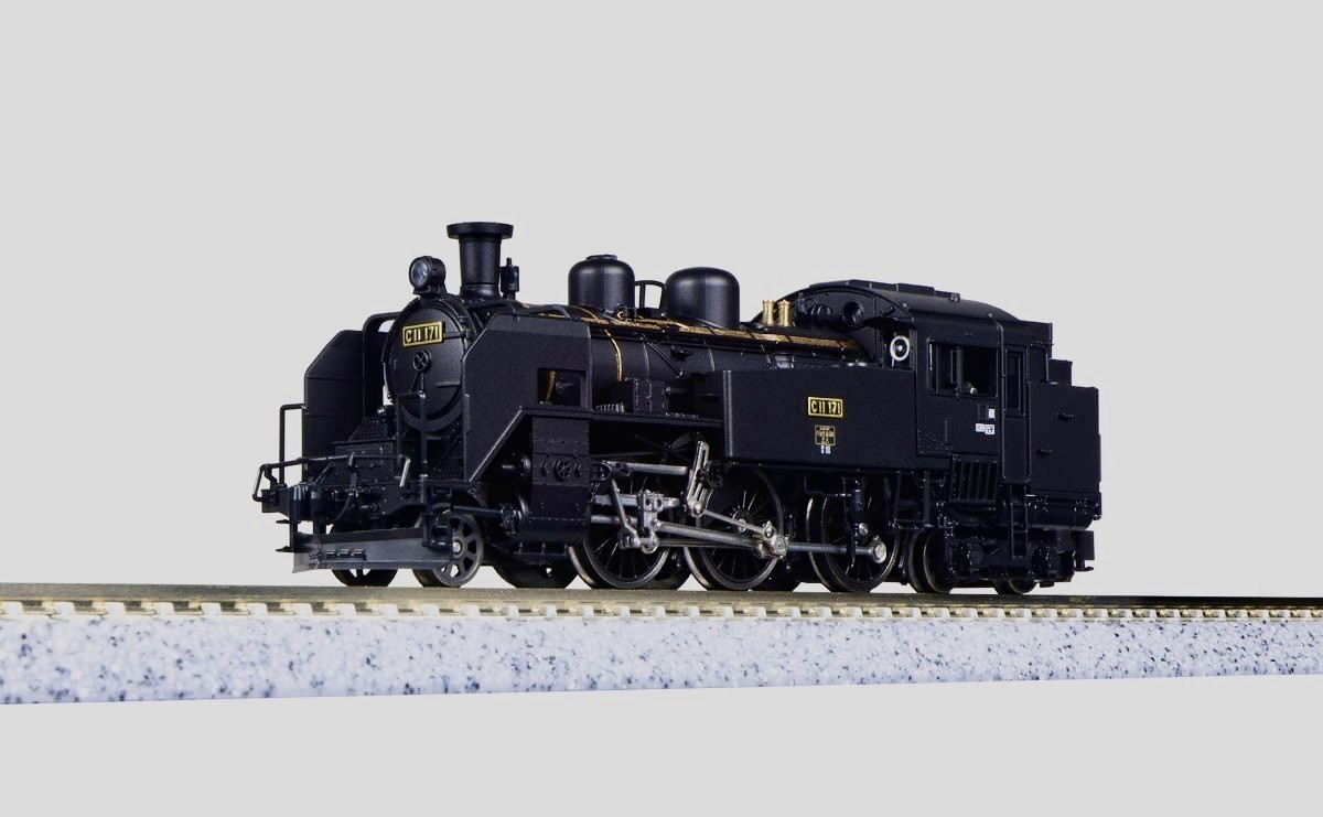 kato 2021-1, JNR Steam Locomotive c11-171, n scale, NIB, ships from the USA