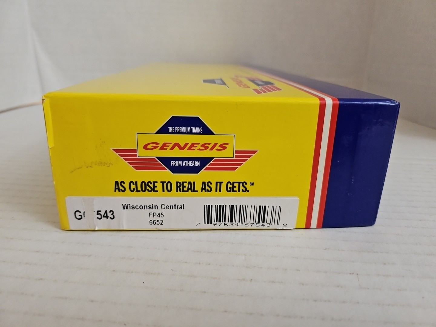 HO Athearn Genesis G67543 Wisconsin Central FP45 Diesel Locomotive #6652 Train
