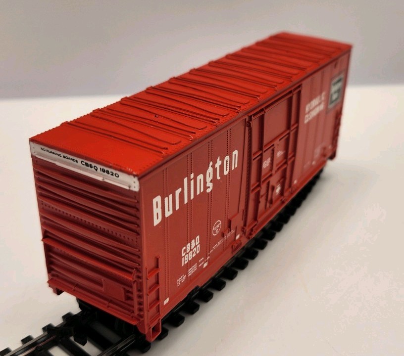 BACHMANN HO 76036 41′ HI-CUBE SMOOTH SIDE BOX CAR BURLINGTON C&Q 19920 NOS C43