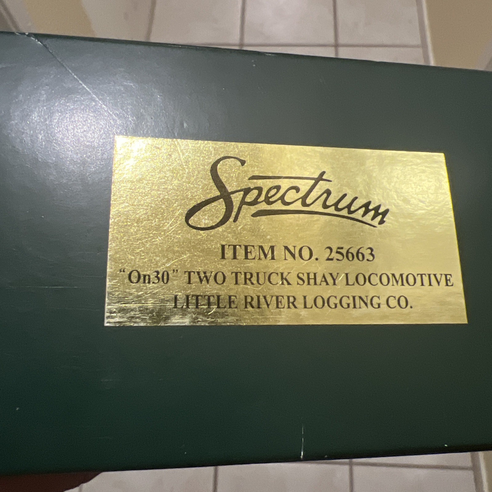 Bachmann Spectrum ON30 two-truck Shay loco No 25663 Little River Logging Co