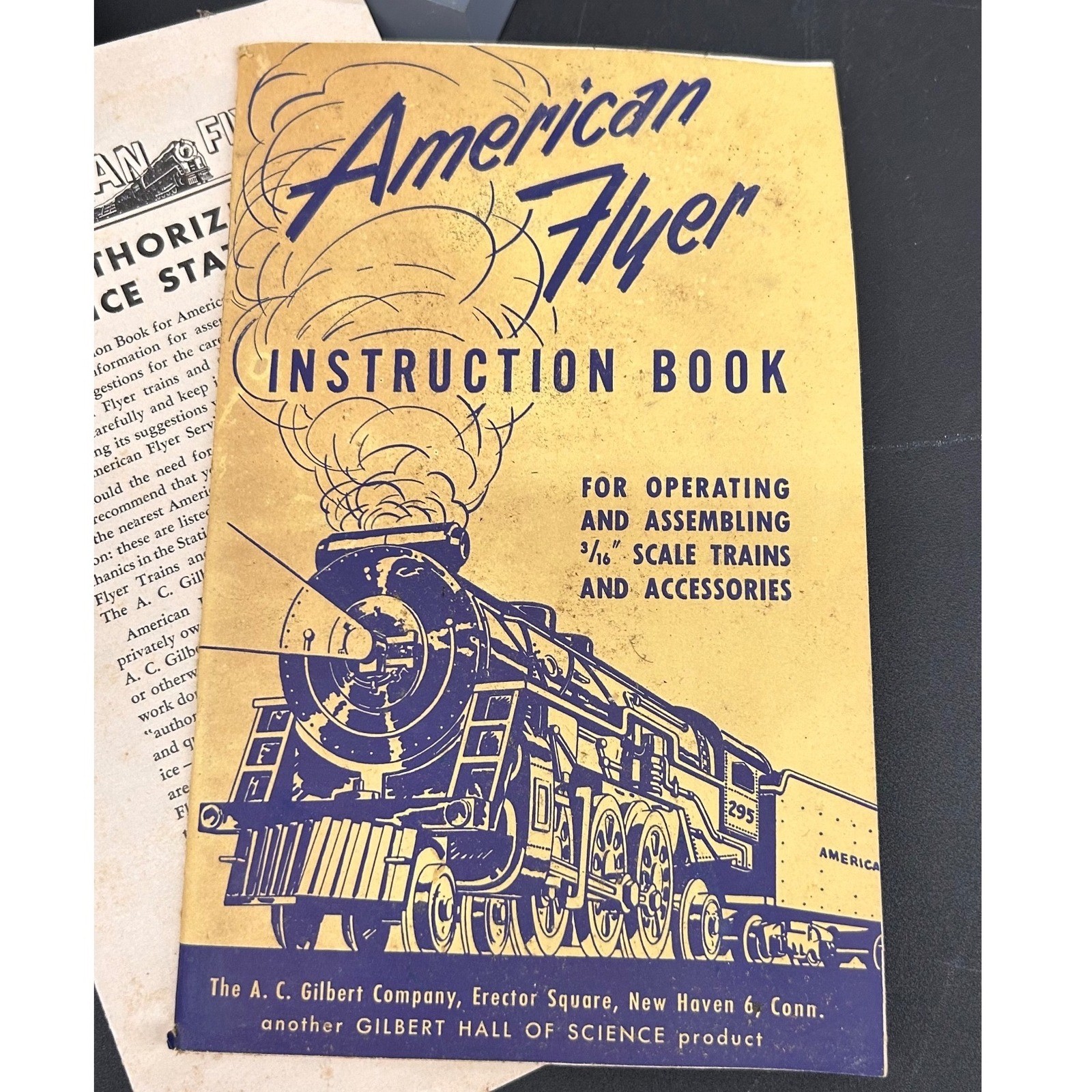 Vintage American Flyer 302 Locomotive Reading Lines Tender Signal Poles Manuals