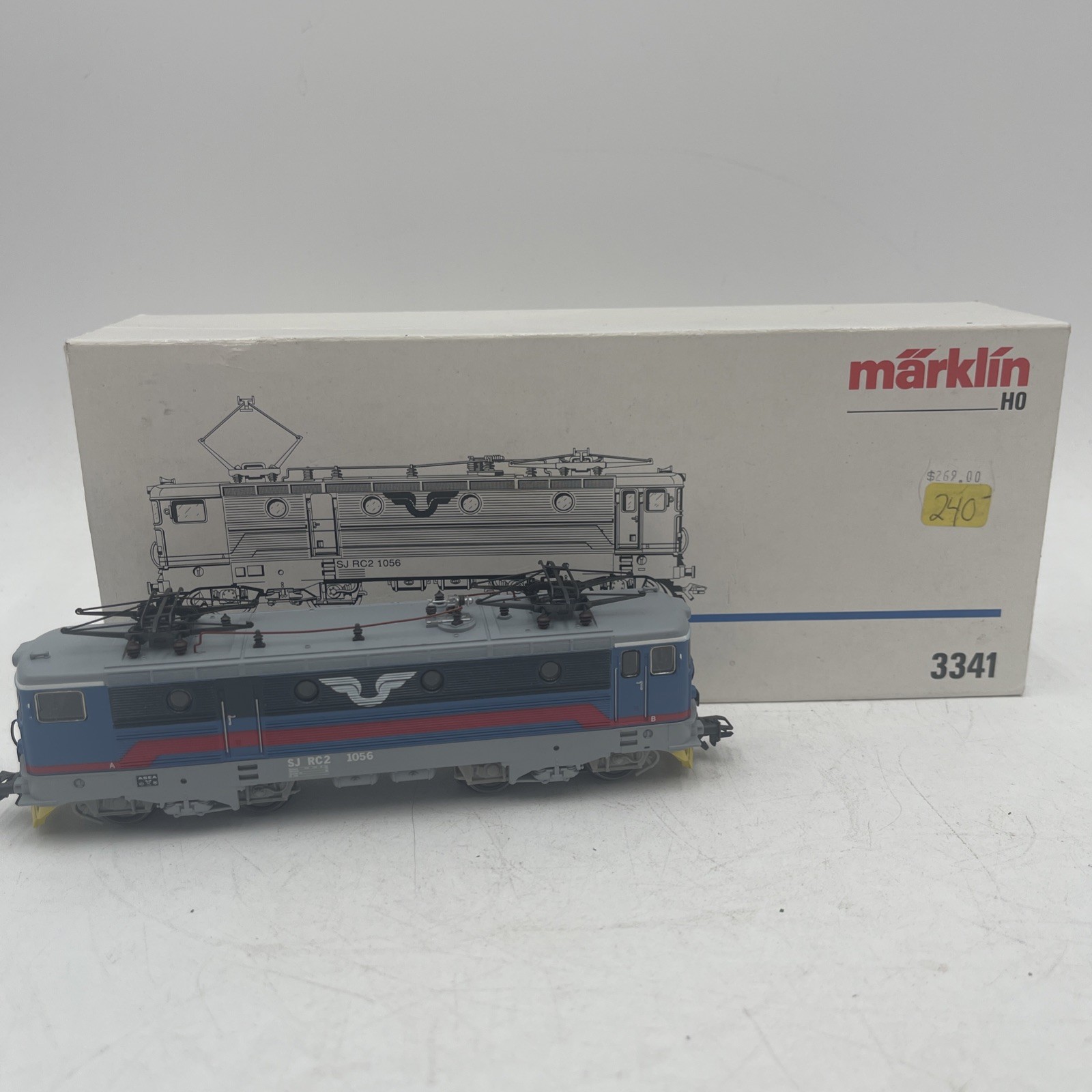 Märklin H0 3341 Electric Locomotive RC 2 1056 der SJ Analog W/ Box – USA SELLER