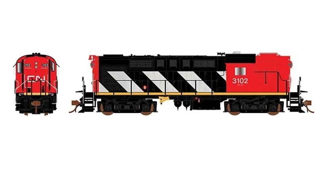 Rapido HO Scale MLW RS-18 -DC CANADIAN NATIONAL Diesel #3102