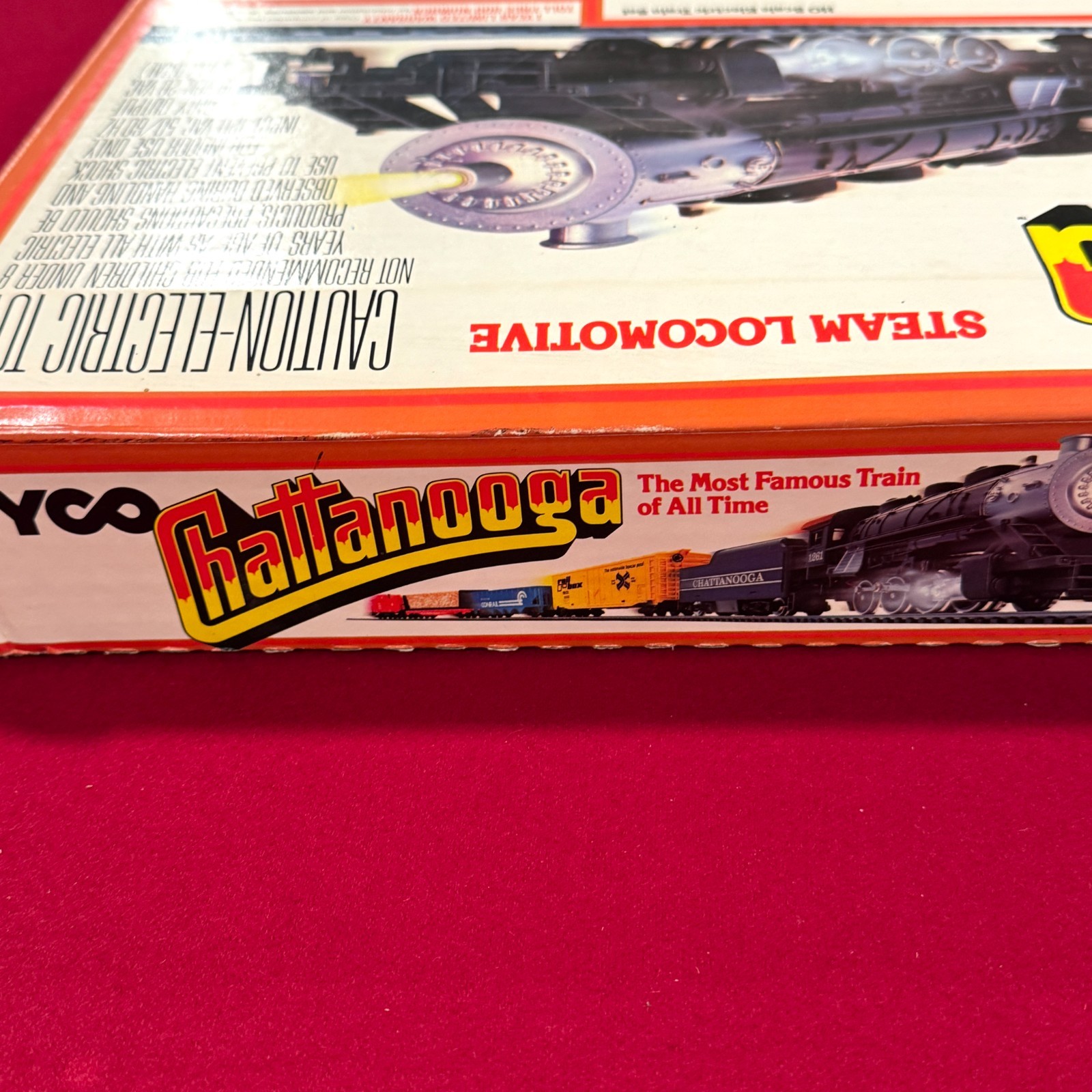 Vintage Tyco Chattanooga Steam Locomotive Set w/ Box Untested Good Condition HO