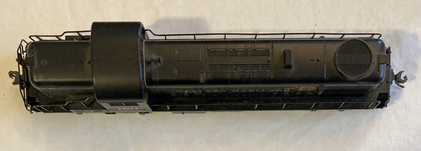 HO Atlas Classic 8481 Western Maryland 186 Alco RS-3 Diesel Locomotive WM (No #)