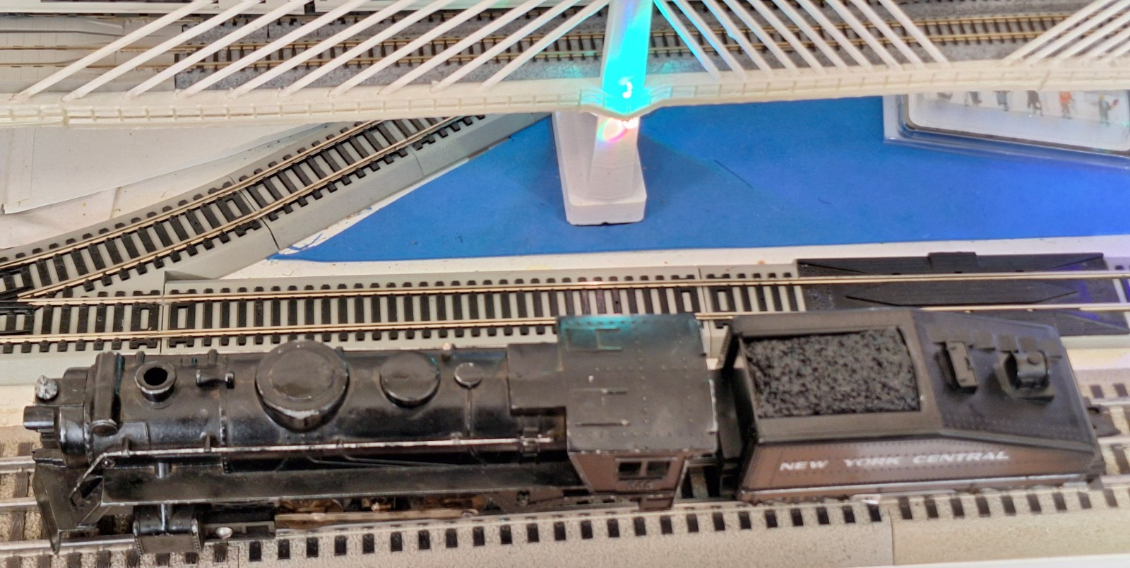 Vintage Marx O Gauge locomotive 666 DieCast W Tender NYC Tested