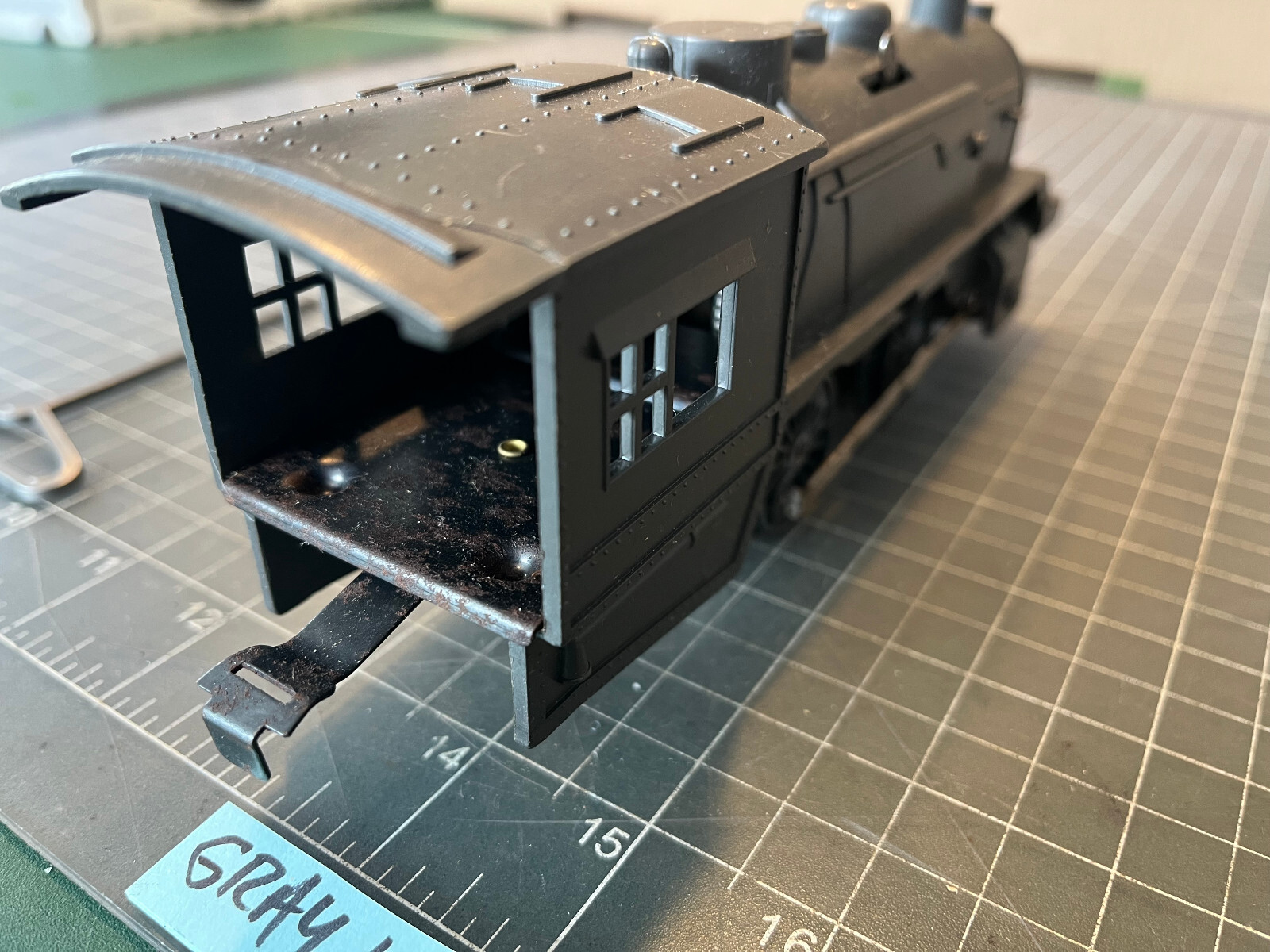 Marx O Train SCARCE GUNMETAL GRAY Clockwork Windup Locomotive Engine RUNS Lot J