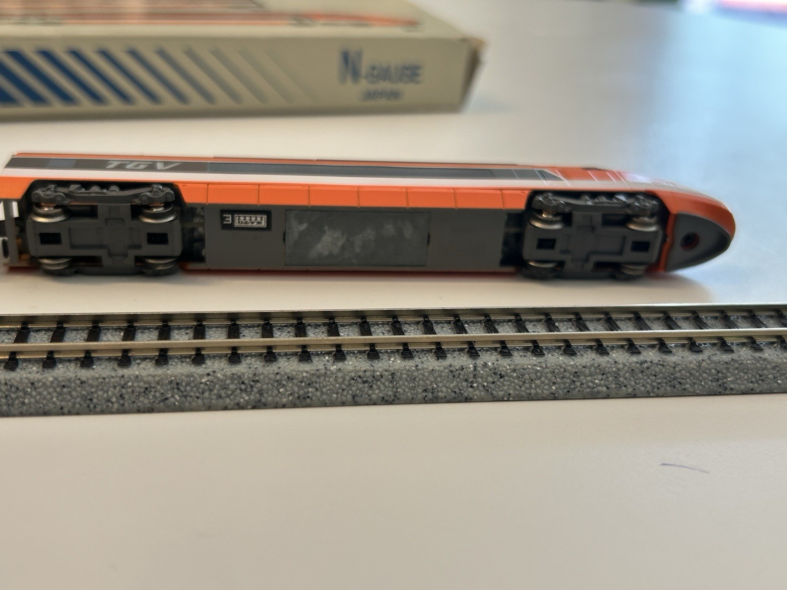 KATO French Railroad TGV S14701 N Scale Bullet Train Japan Used – Very Rare