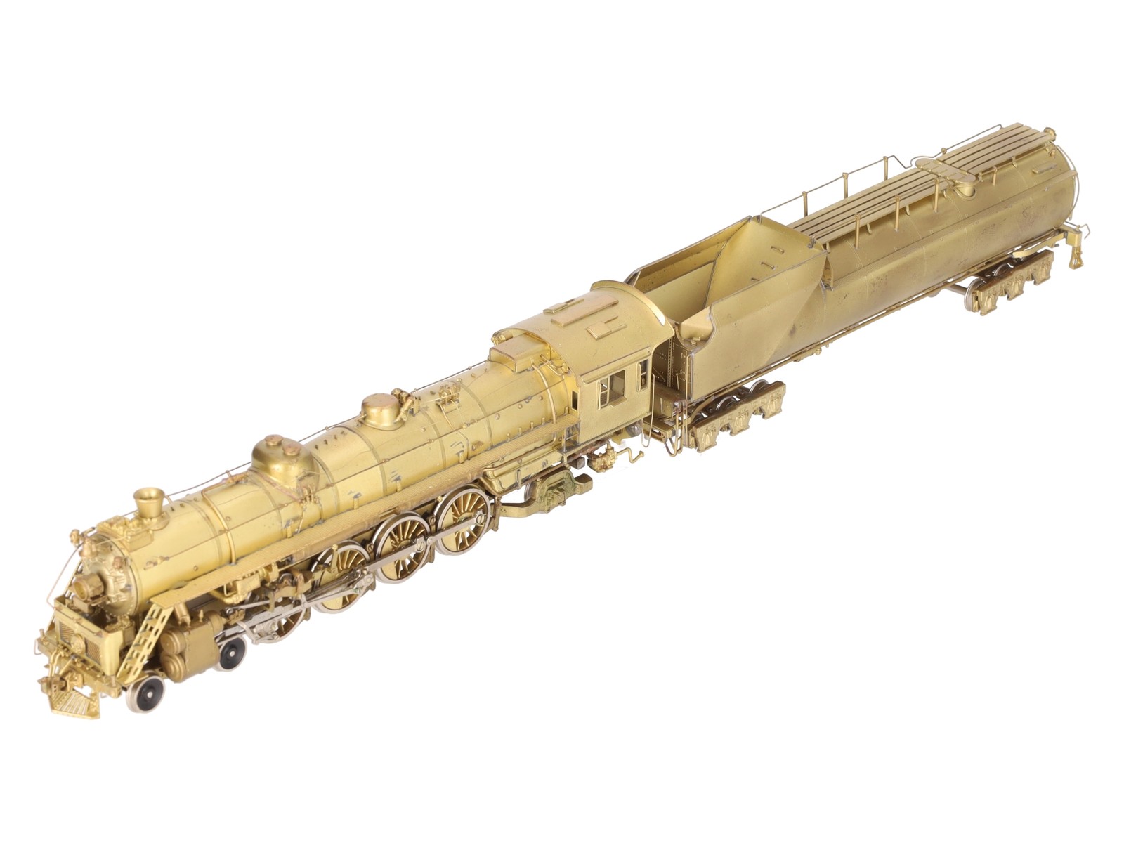 Westside Model Co. HO Brass Undecorated T-3t 4-8-2 Steam Locomotive & Tender EX