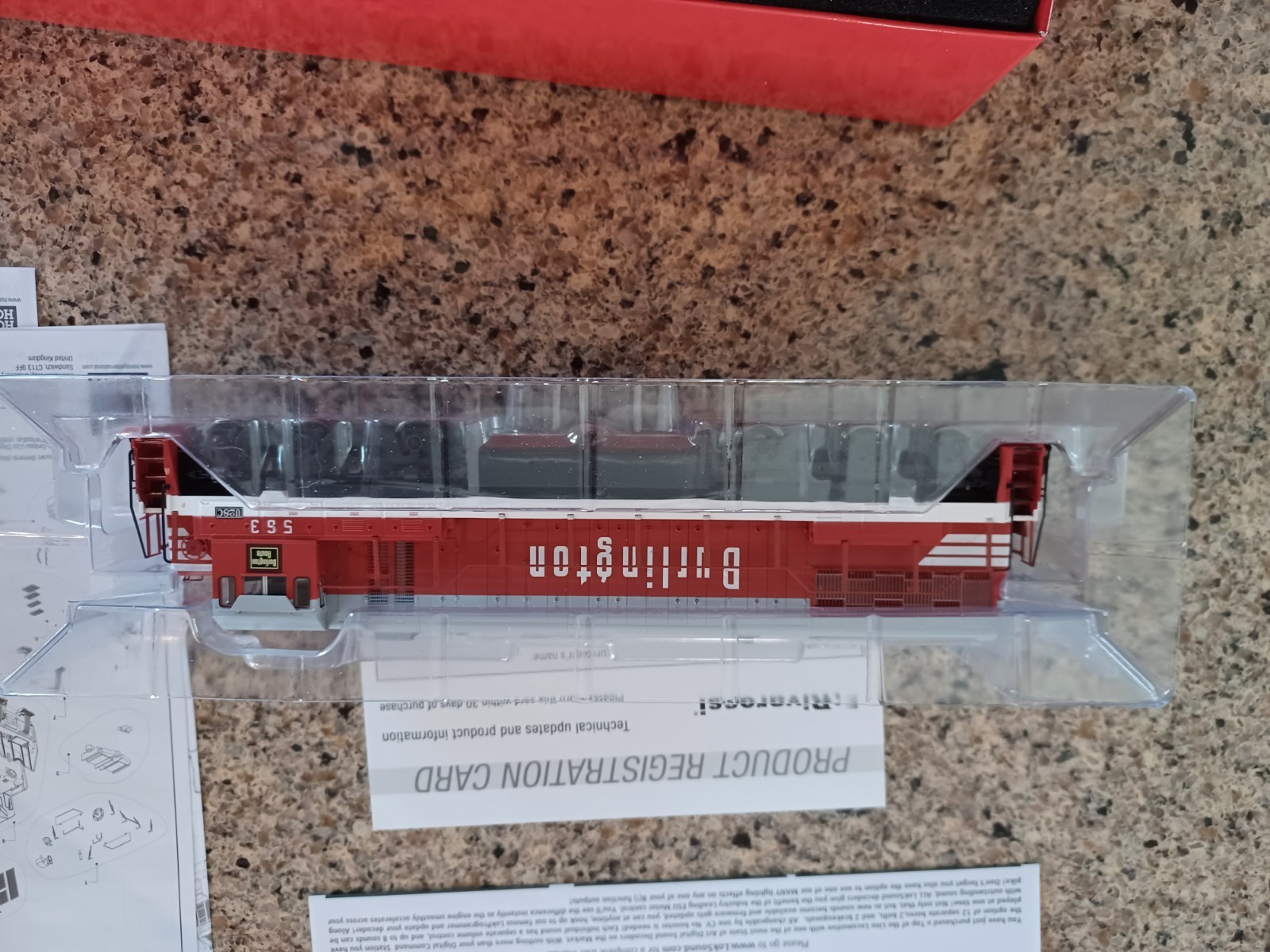 RIVAROSSI-HO-DIESEL LOCO-DCC SOUND-HR2616-C.B.& Q-#563-GE U28C