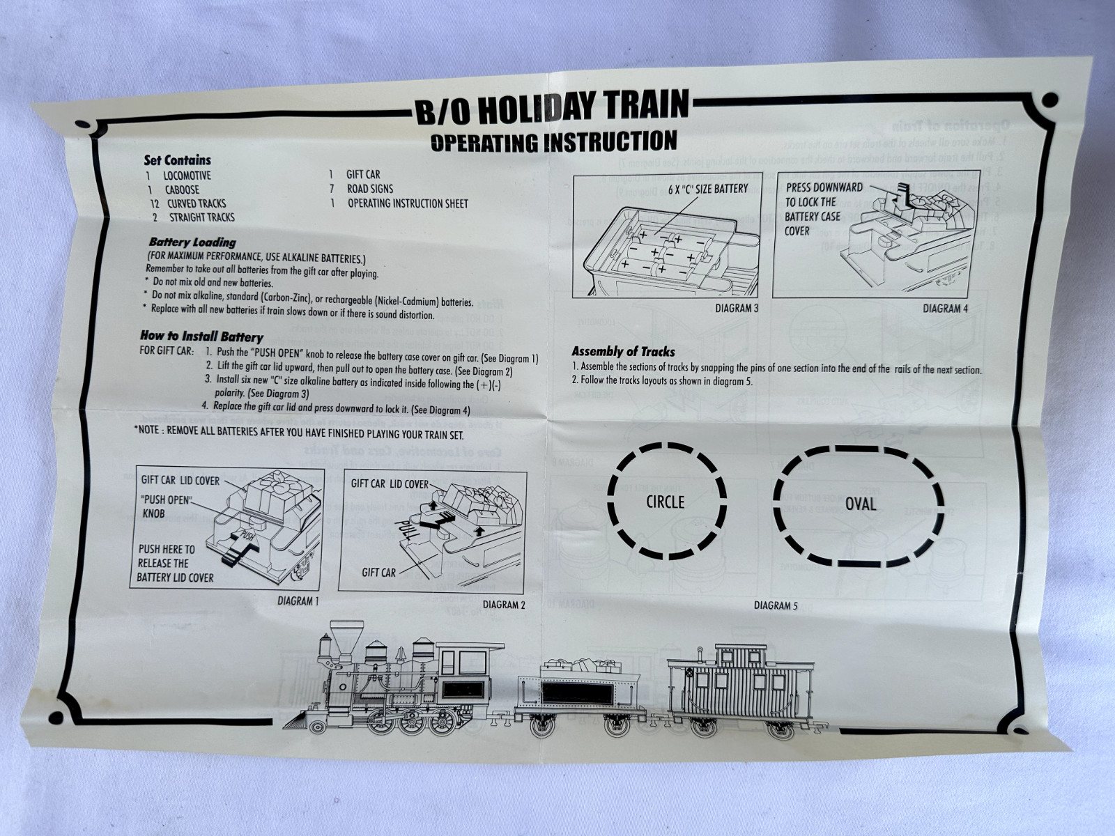 1999 Lionel “G” Gauge Holiday Train Set Locomotive
