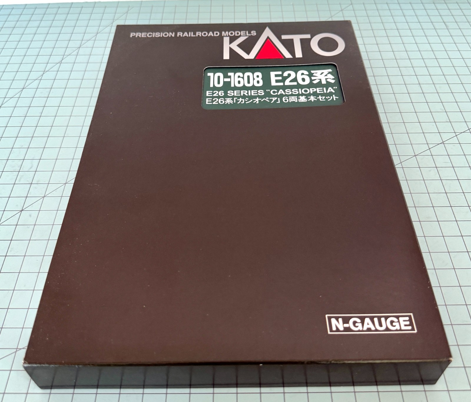 Kato N Scale 3065-2 + 10-1608 Cassiopeia E26 Series Locomotive w/ Passenger Cars
