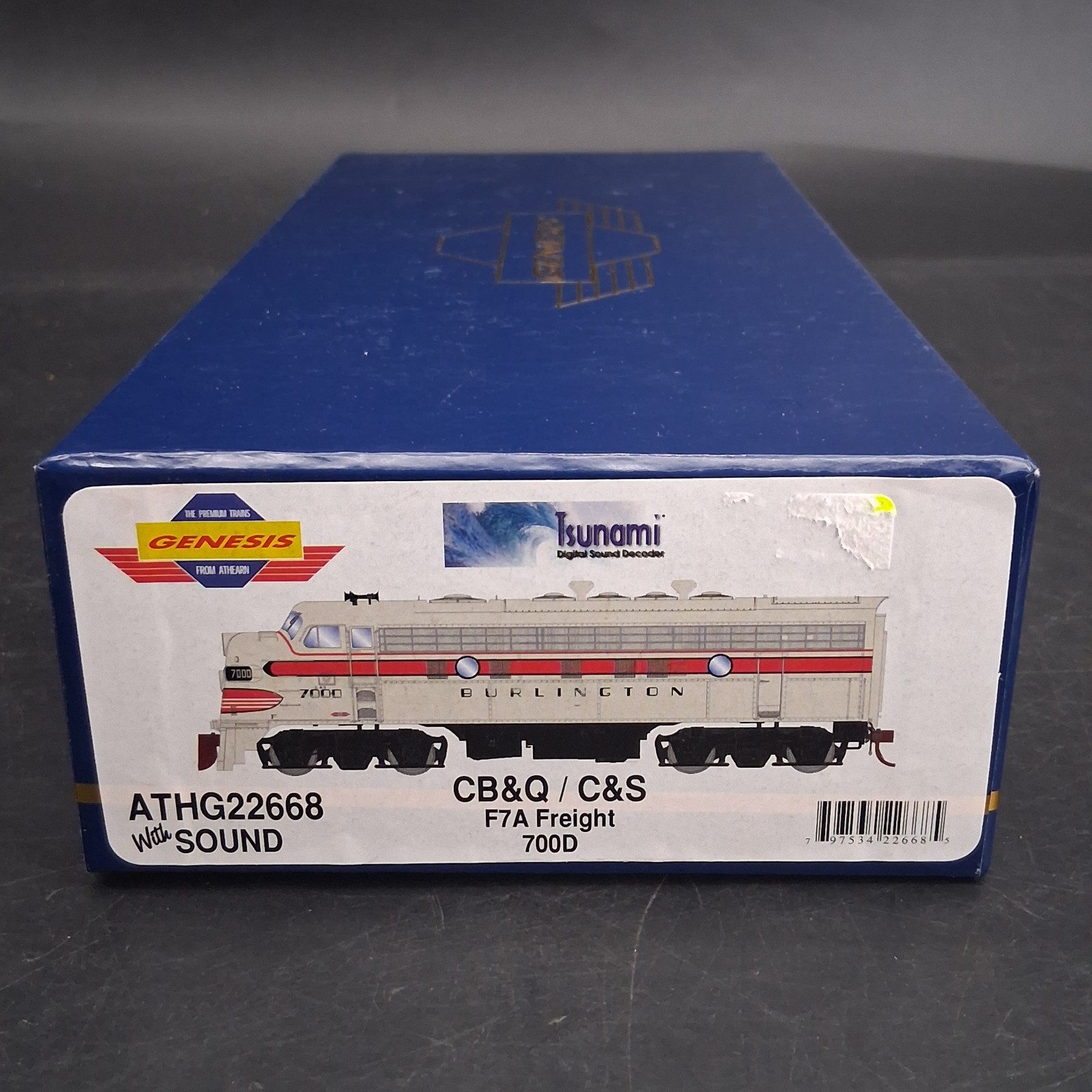 Athearn Genesis HO Gauge DCC G22668 Chicago Burlington & Quincy F7A Freight 700D