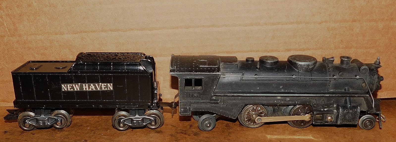 MARX 2-4-2 Smoker Loco ~ NEW HAVEN ~ Pilot Pull-Loop # 666 O-27 – New Rear Truck