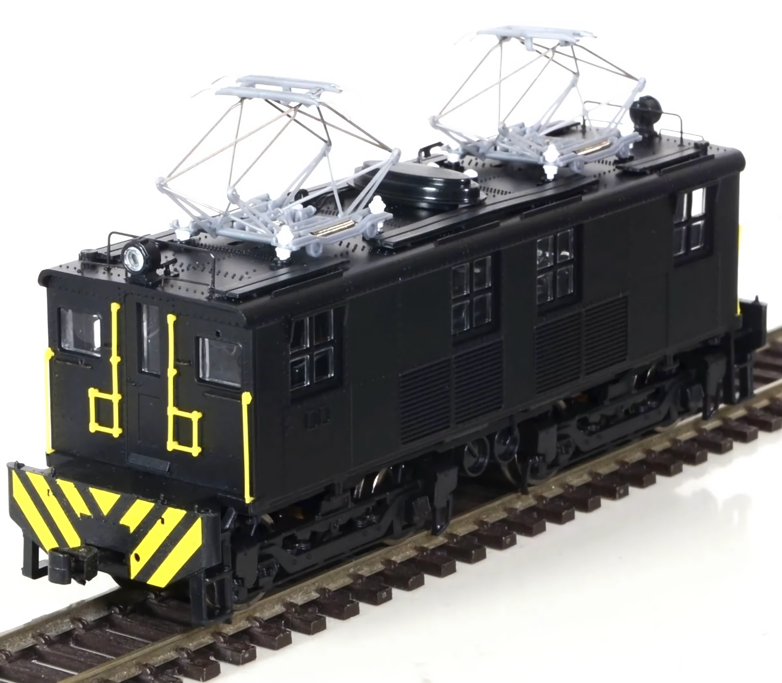 HO/J Scale Tramway General Electric GE Boxcab Locomotive Tiger Stripe H0 Gauge