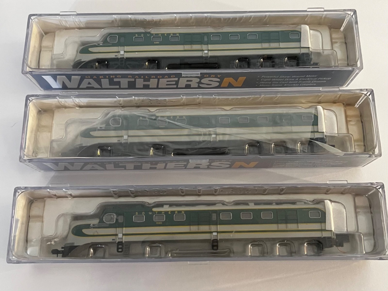 WALTHERSN ALCO DL-109 LOCO SOUTHERN #6401 (Set of 3)