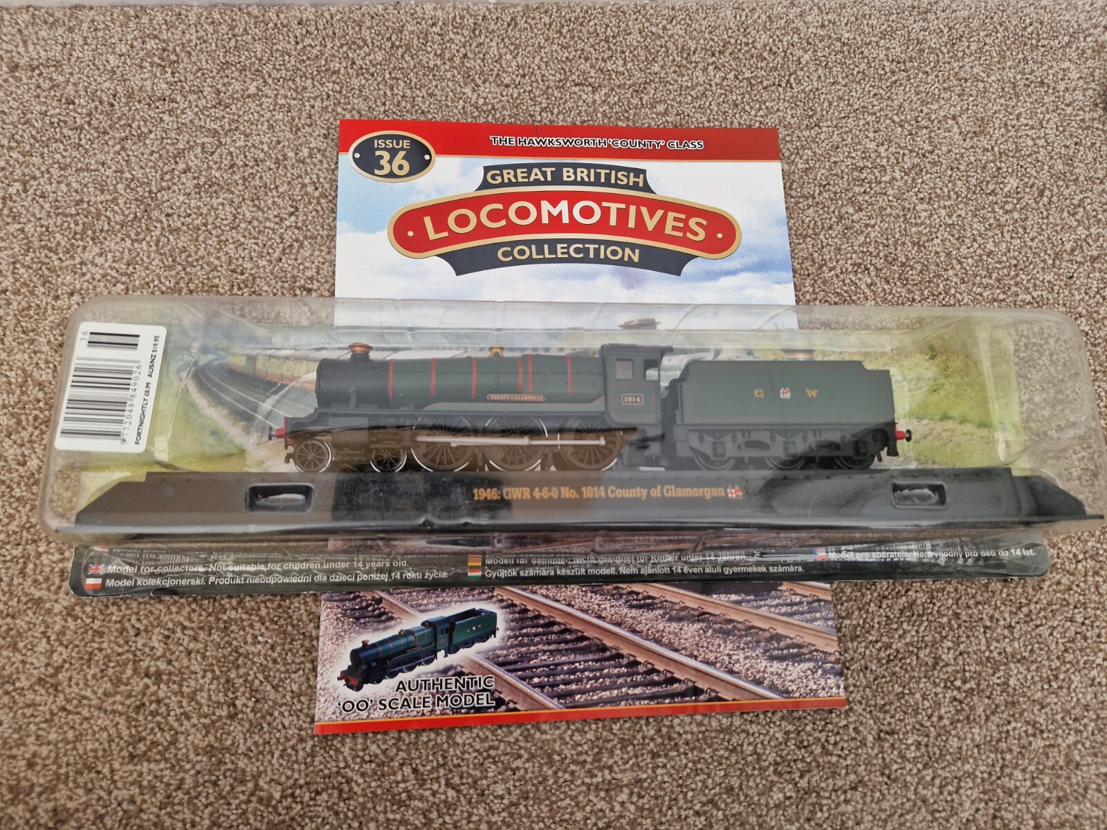 GREAT BRITISH LOCOMOTIVE COLLECTION 1946 GWR 4-6-0 NO.1014 COUNTY OF GLAMORGAN