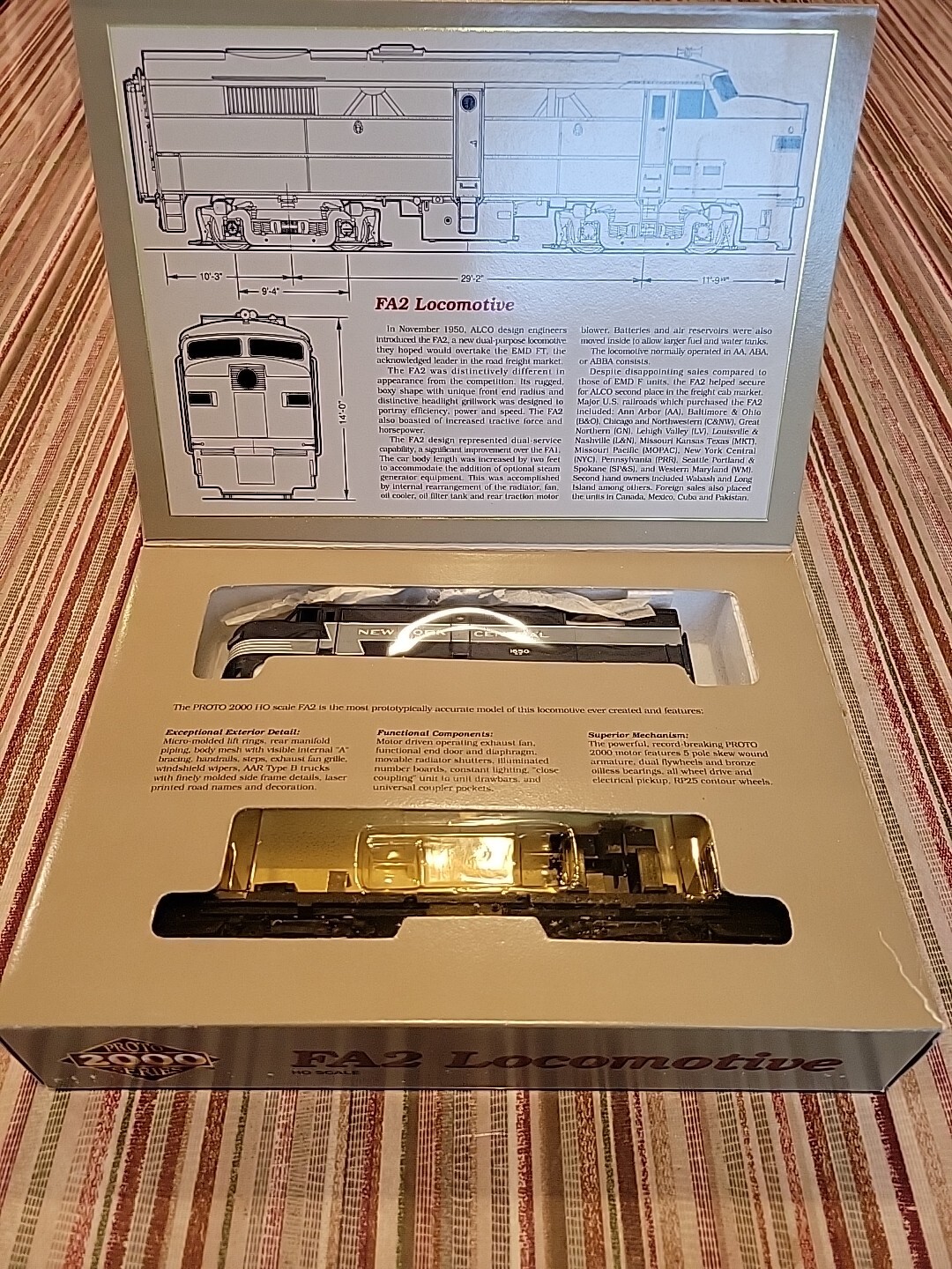 Proto 2000 HO Scale FA2 #8328 NEW YORK CENTRAL #1650